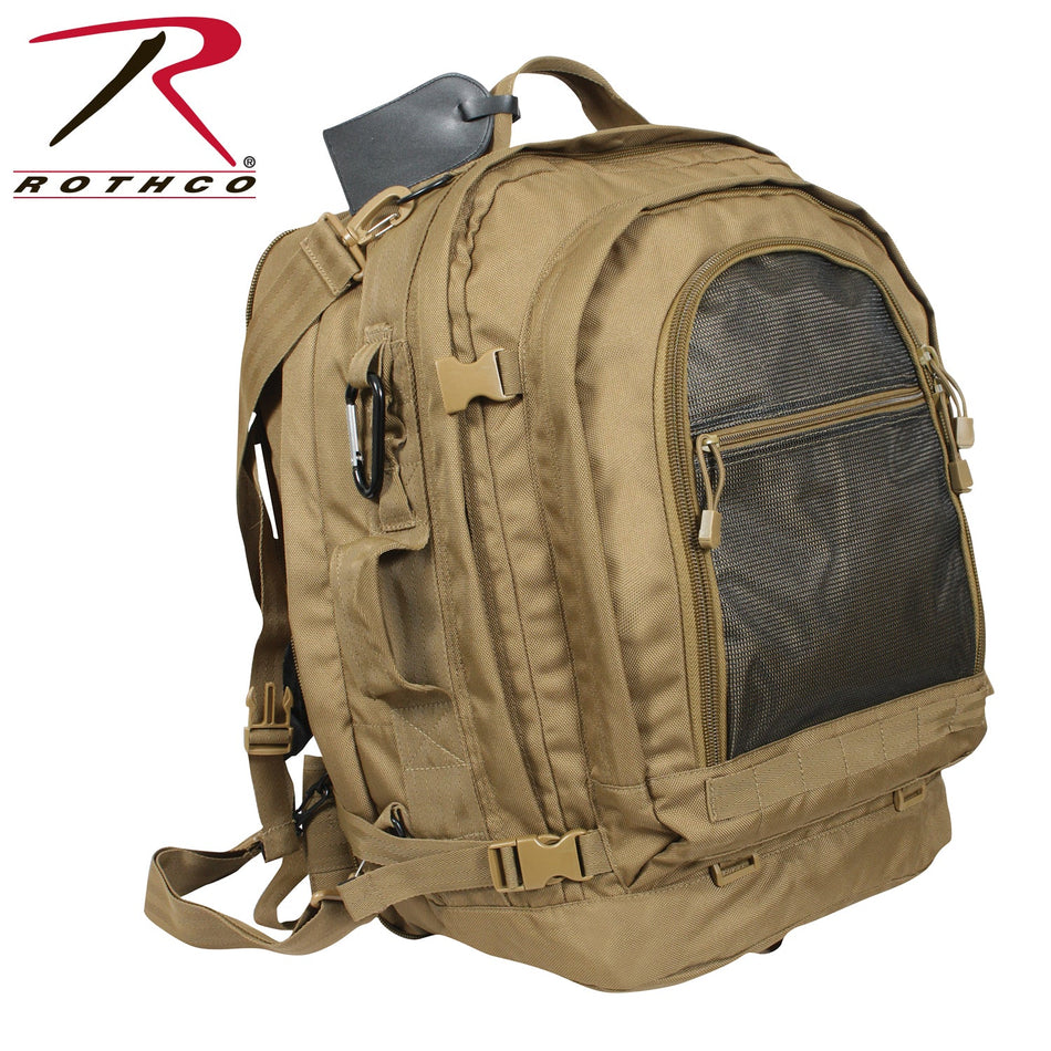 Rothco Move Out Tactical Travel Backpack Coyote Brown - Get Tight Gear
