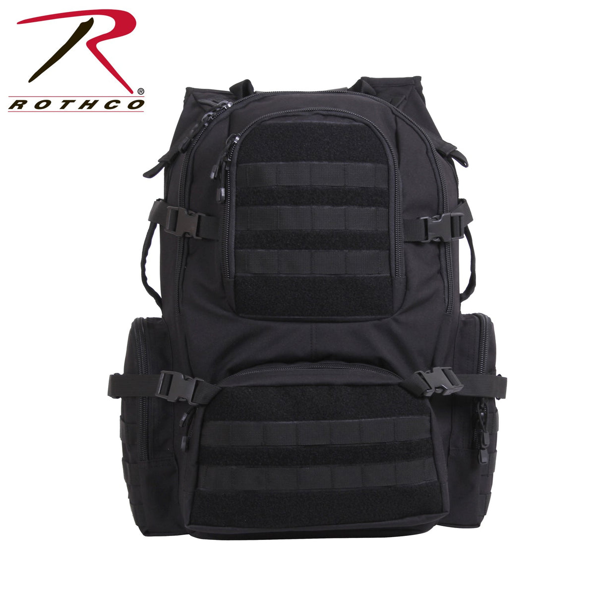 Rothco Multi - Chamber MOLLE Assault Pack Black - Get Tight Gear