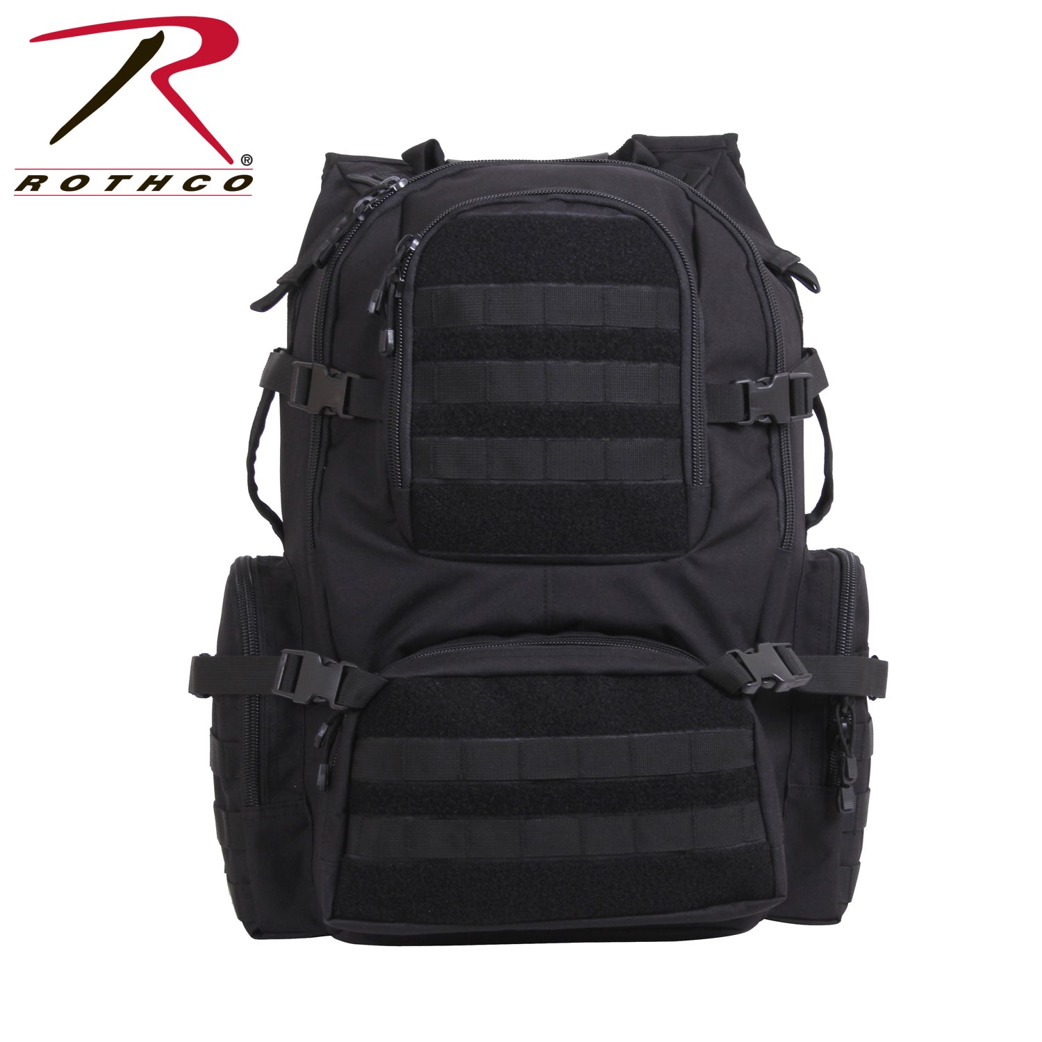 Rothco Multi - Chamber MOLLE Assault Pack Black - Get Tight Gear