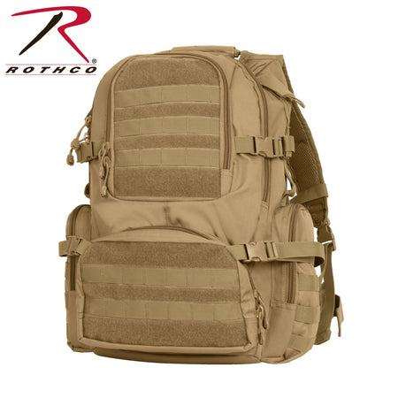 Rothco Multi - Chamber MOLLE Assault Pack Coyote Brown - Get Tight Gear