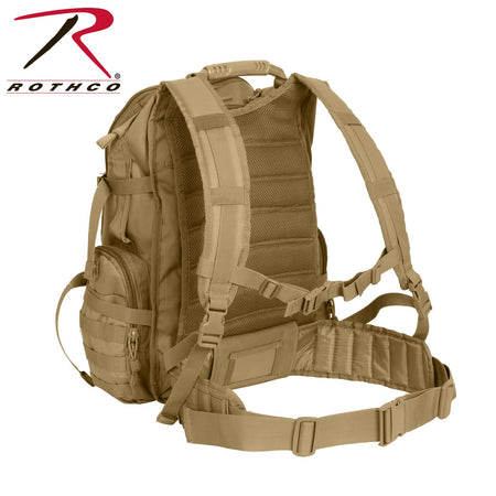 Rothco Multi - Chamber MOLLE Assault Pack Coyote Brown - Get Tight Gear