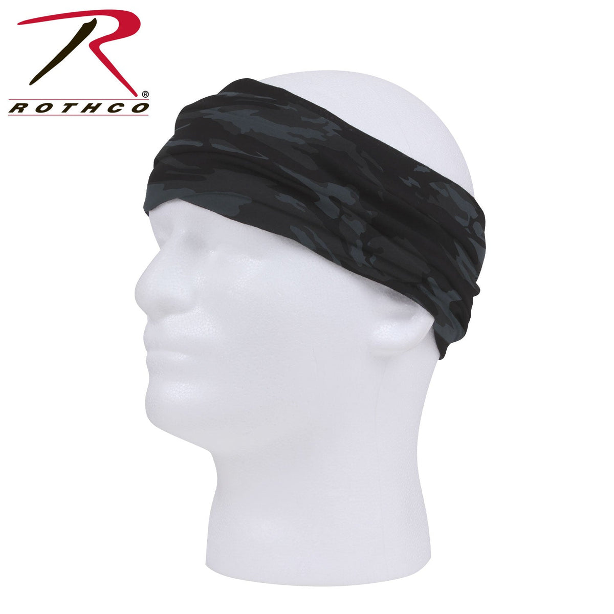 Rothco Multi - Use Neck Gaiter and Face Covering Tactical Wrap Black Camo Size One Size - Get Tight Gear