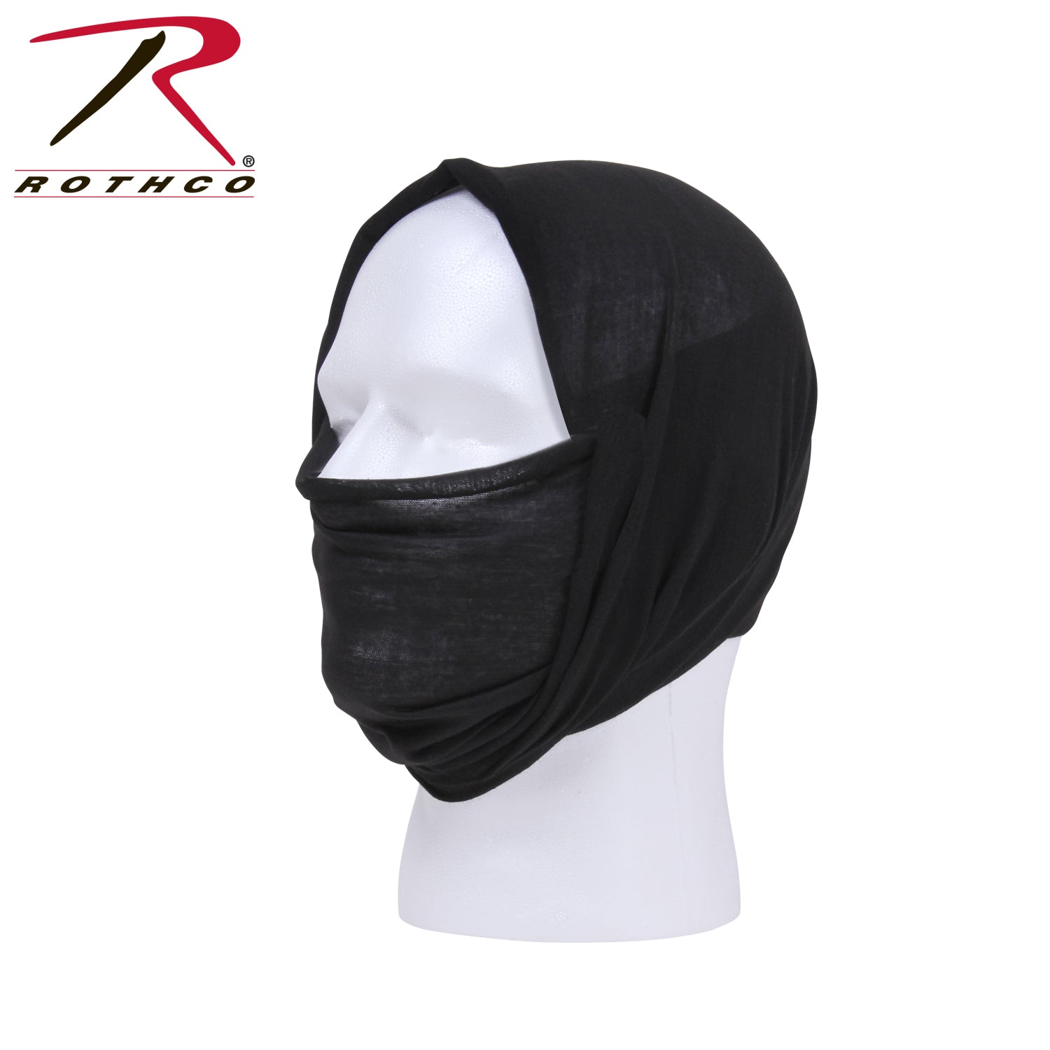 Rothco Multi - Use Neck Gaiter and Face Covering Tactical Wrap Black Size One Size - Get Tight Gear