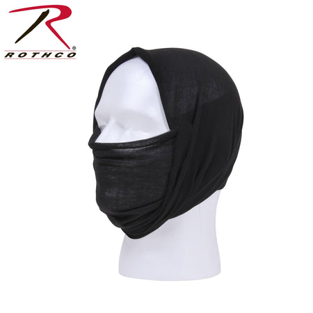 Rothco Multi - Use Neck Gaiter and Face Covering Tactical Wrap Black Size One Size - Get Tight Gear