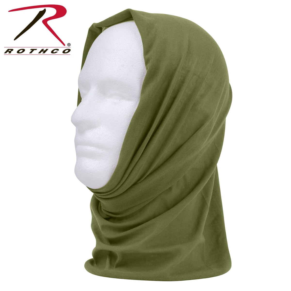 Rothco Multi - Use Neck Gaiter and Face Covering Tactical Wrap Olive Drab Size One Size - Get Tight Gear