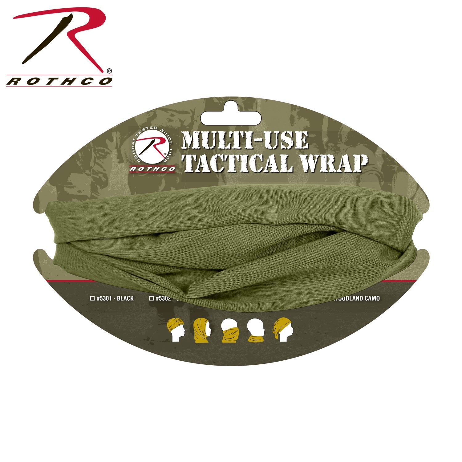 Rothco Multi - Use Neck Gaiter and Face Covering Tactical Wrap Olive Drab Size One Size - Get Tight Gear