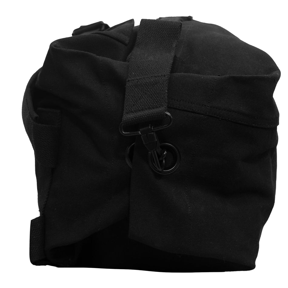 Rothco Nomad Canvas Duffle Backpack Black - Get Tight Gear