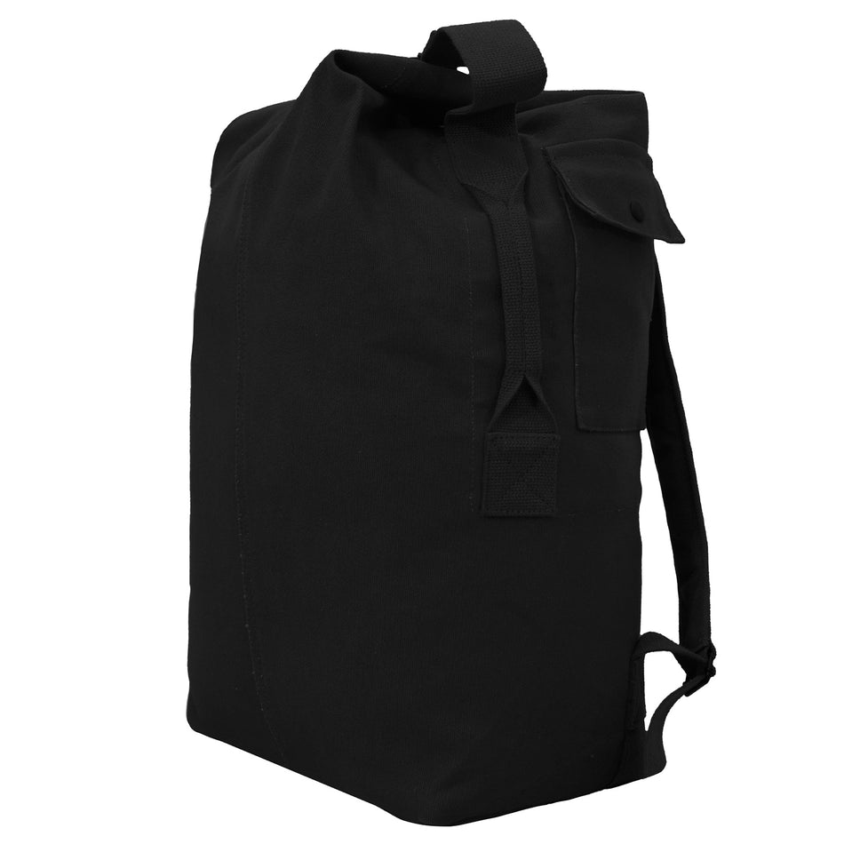 Rothco Nomad Canvas Duffle Backpack Black - Get Tight Gear