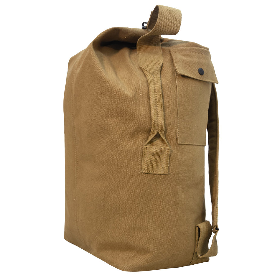 Rothco Nomad Canvas Duffle Backpack Coyote Brown - Get Tight Gear