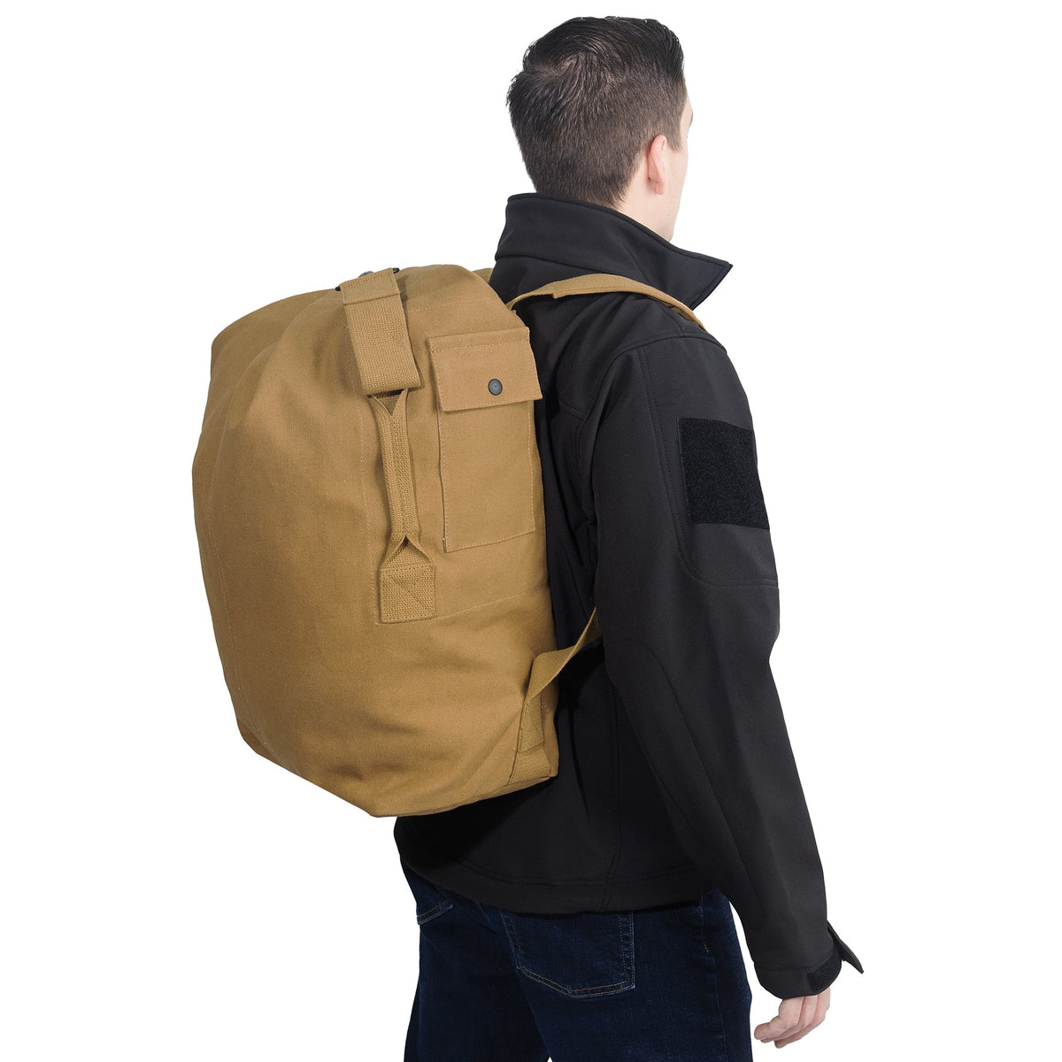Rothco Nomad Canvas Duffle Backpack Coyote Brown - Get Tight Gear