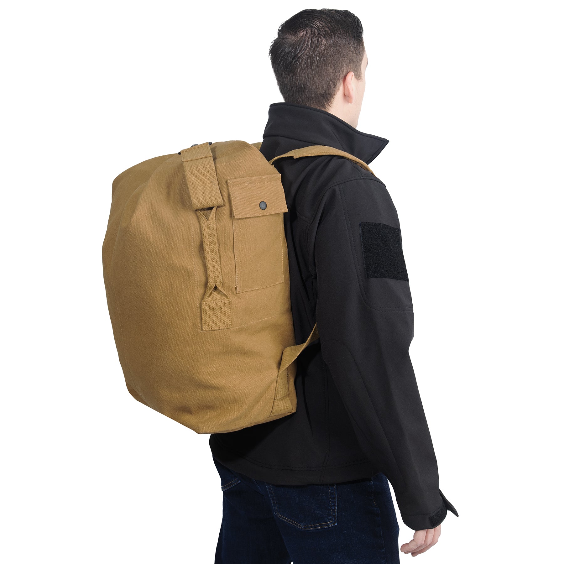 Rothco Nomad Canvas Duffle Backpack Coyote Brown - Get Tight Gear