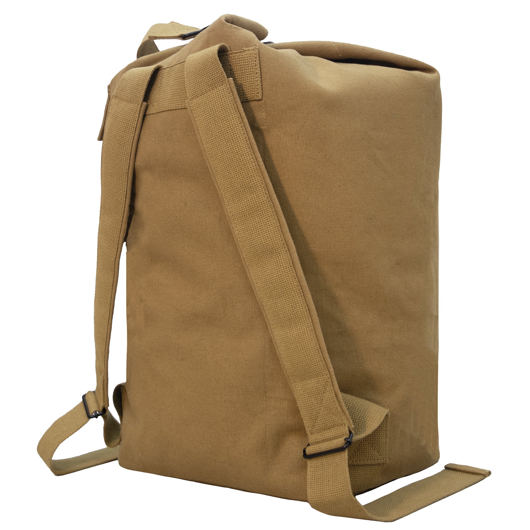 Rothco Nomad Canvas Duffle Backpack Coyote Brown - Get Tight Gear