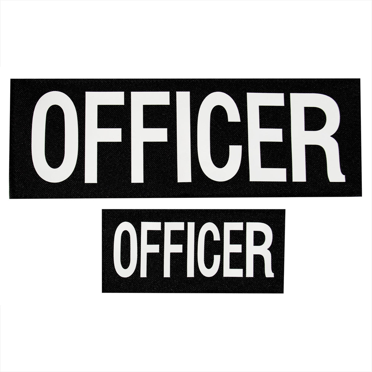 Rothco Officer Patch With Hook Back Size Set: 1 Small & 1 Large - Get Tight Gear