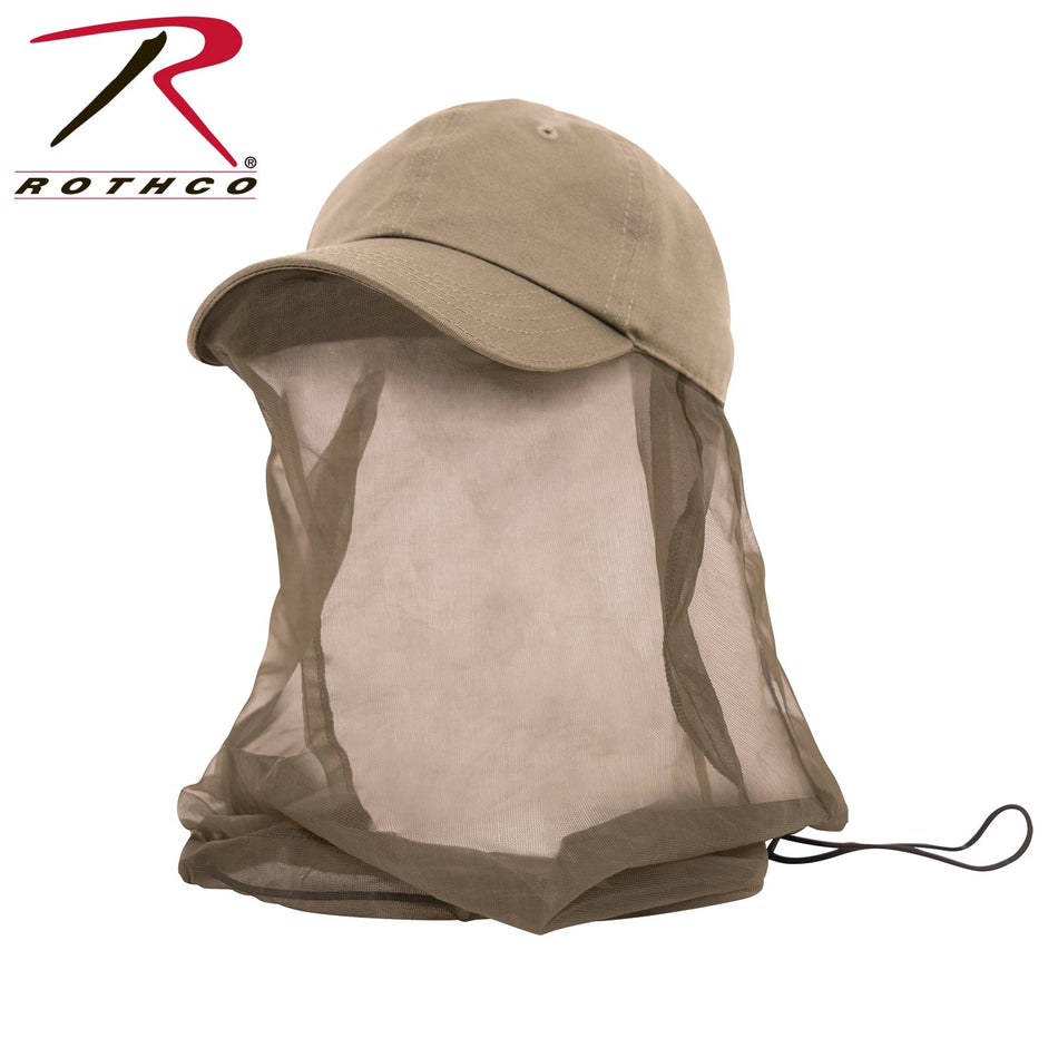 Rothco Operator Cap With Mosquito Net Khaki Size One Size - Get Tight Gear