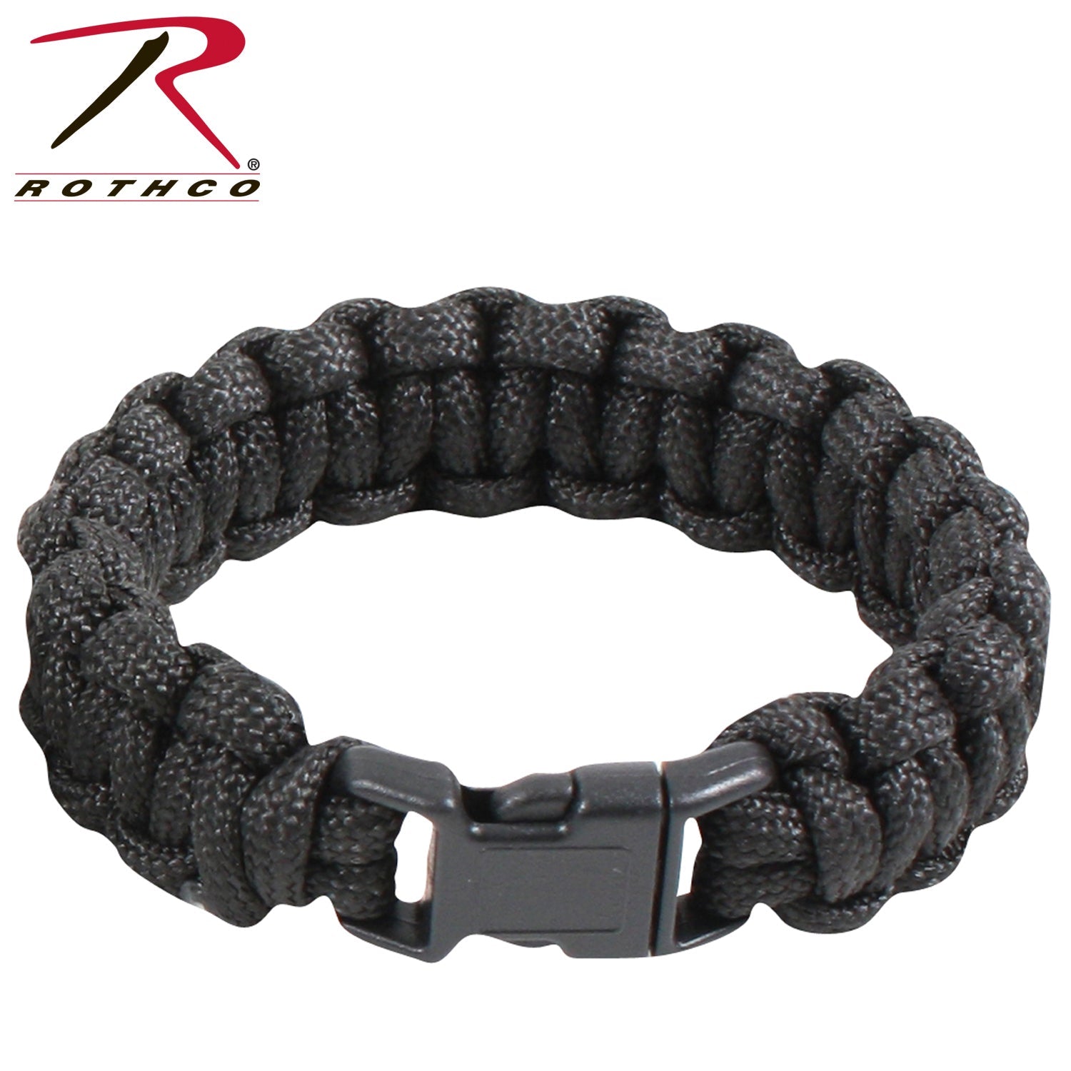 Rothco Paracord Bracelet Black - Get Tight Gear