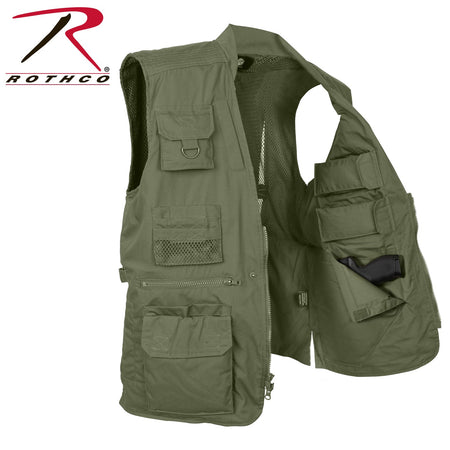 Rothco Plainclothes Concealed Carry Vest Olive Drab Size 2XL - Get Tight Gear