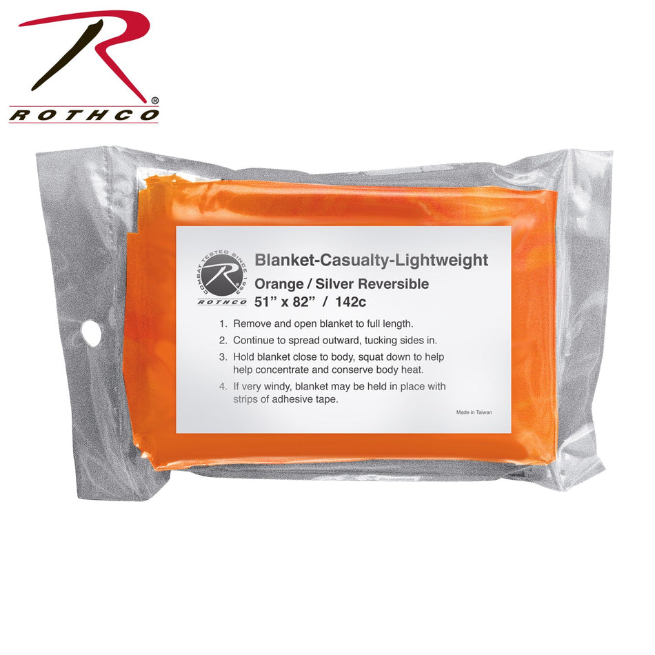Rothco Polarshield Survival Blanket Safety Orange - Get Tight Gear