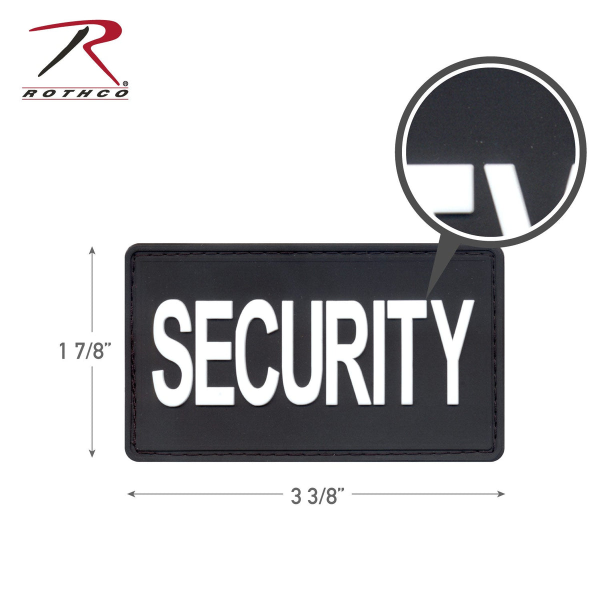 Rothco PVC Security Patch w/ Hook Back - Get Tight Gear