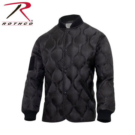 Rothco Quilted Woobie Jacket Black Size L - Get Tight Gear