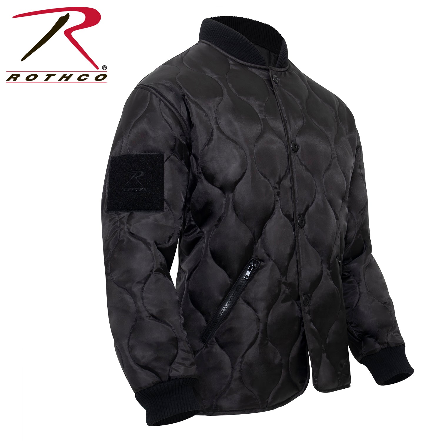 Rothco Quilted Woobie Jacket Black Size S - Get Tight Gear