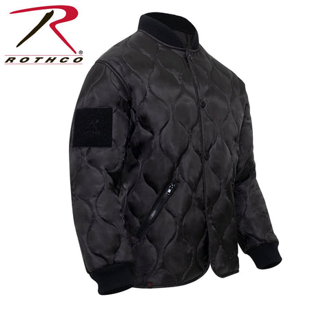 Rothco Quilted Woobie Jacket Black Size S - Get Tight Gear