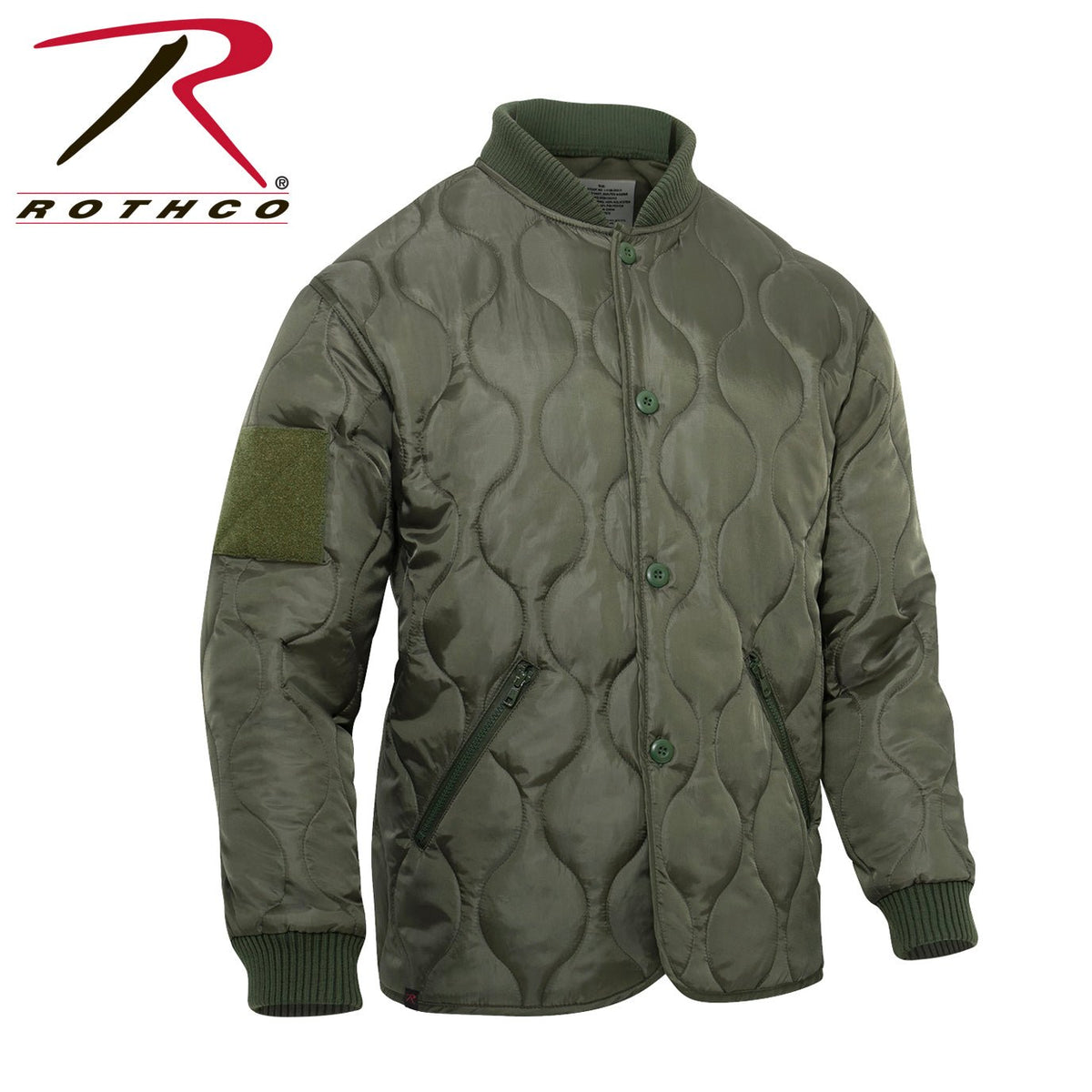 Rothco Quilted Woobie Jacket Olive Drab Size L - Get Tight Gear