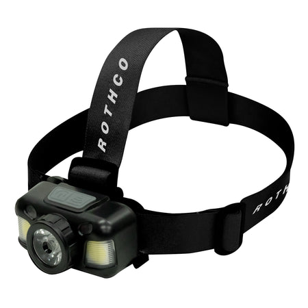 Rothco Rechargeable 600 Lumen Led Headlamp Black - Get Tight Gear