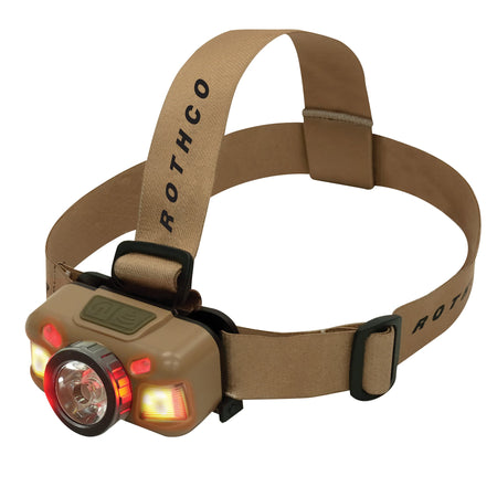 Rothco Rechargeable 600 Lumen Led Headlamp Coyote Brown - Get Tight Gear