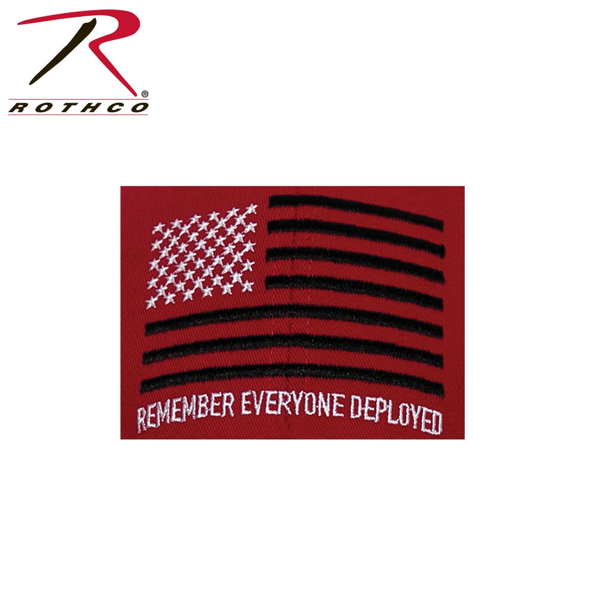Rothco R.E.D. (Remember Everyone Deployed) Low Profile Cap Red Size One Size - Get Tight Gear