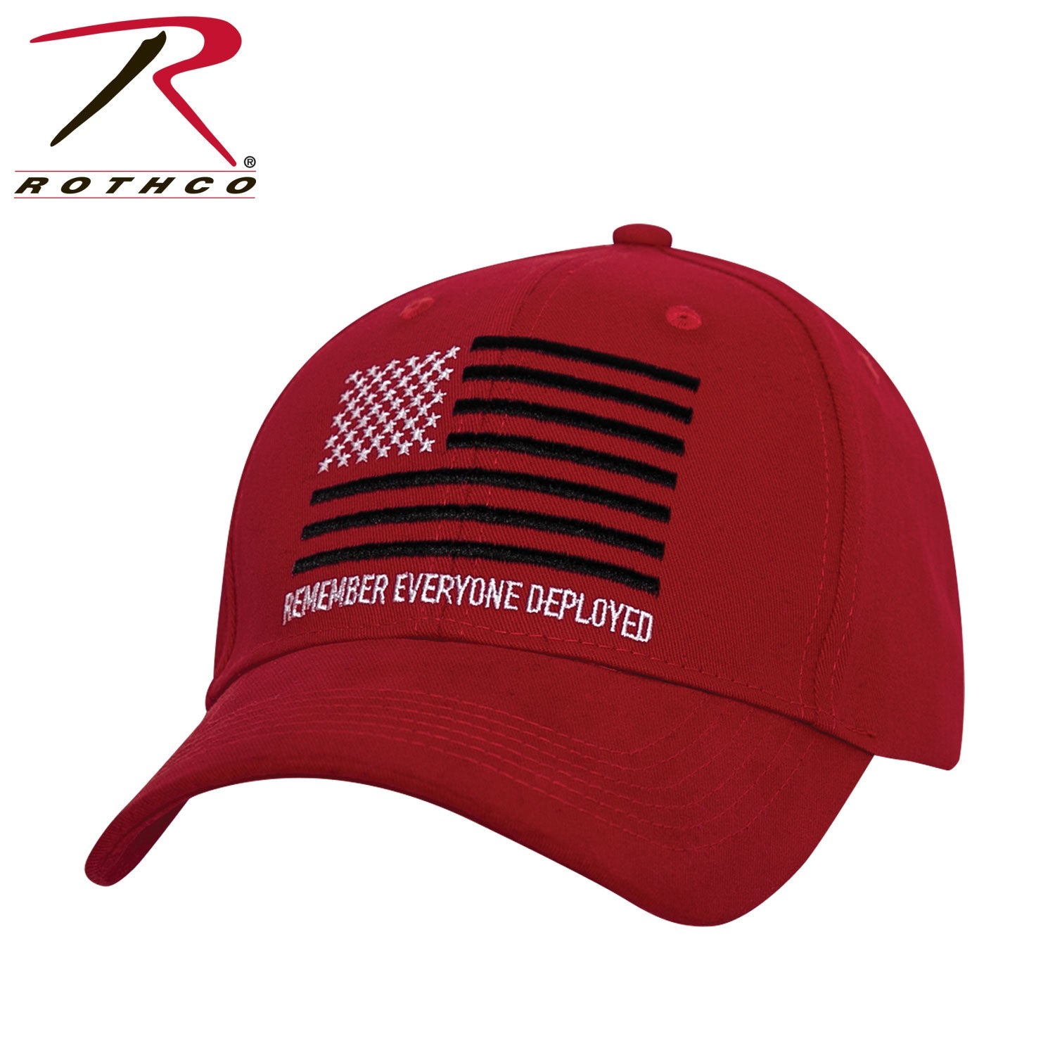 Rothco R.E.D. (Remember Everyone Deployed) Low Profile Cap Red Size One Size - Get Tight Gear