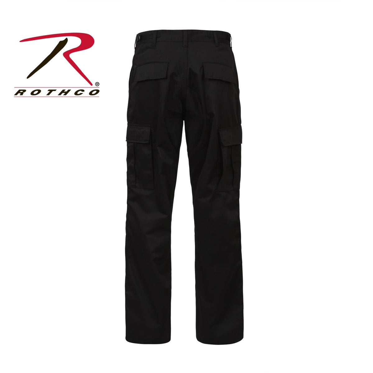 Rothco Relaxed Fit Zipper Fly BDU Pants Black Size 6XL - Get Tight Gear