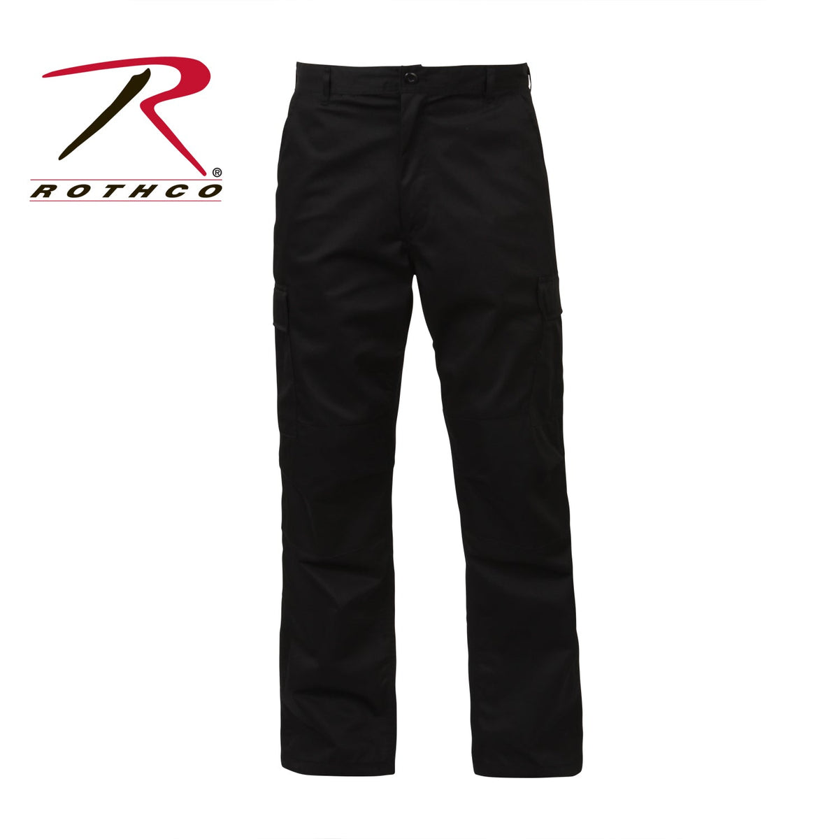 Rothco Relaxed Fit Zipper Fly BDU Pants Black Size L - Get Tight Gear