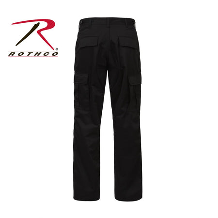 Rothco Relaxed Fit Zipper Fly BDU Pants Black Size L - Get Tight Gear