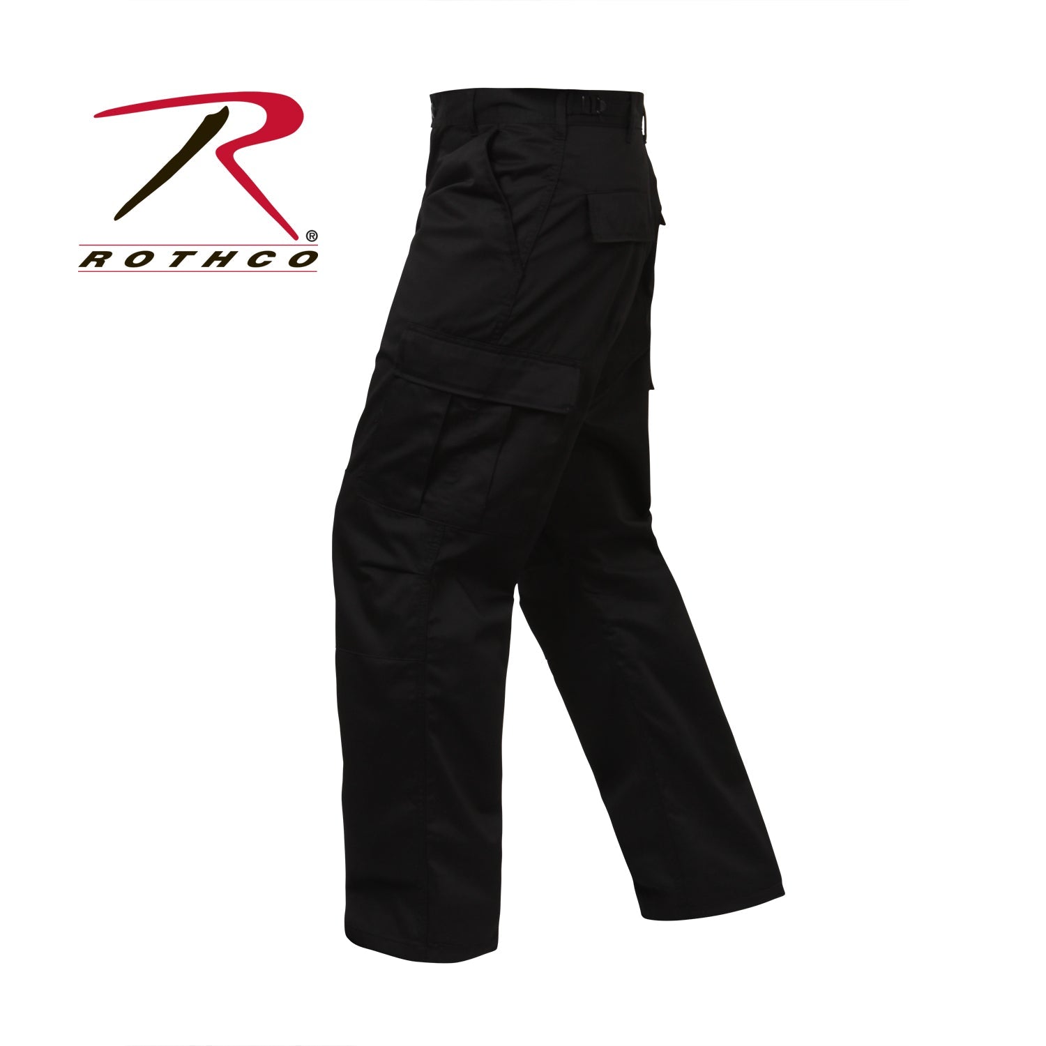 Rothco Relaxed Fit Zipper Fly BDU Pants Black Size S - Get Tight Gear