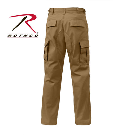 Rothco Relaxed Fit Zipper Fly BDU Pants Coyote Brown Size S - Get Tight Gear