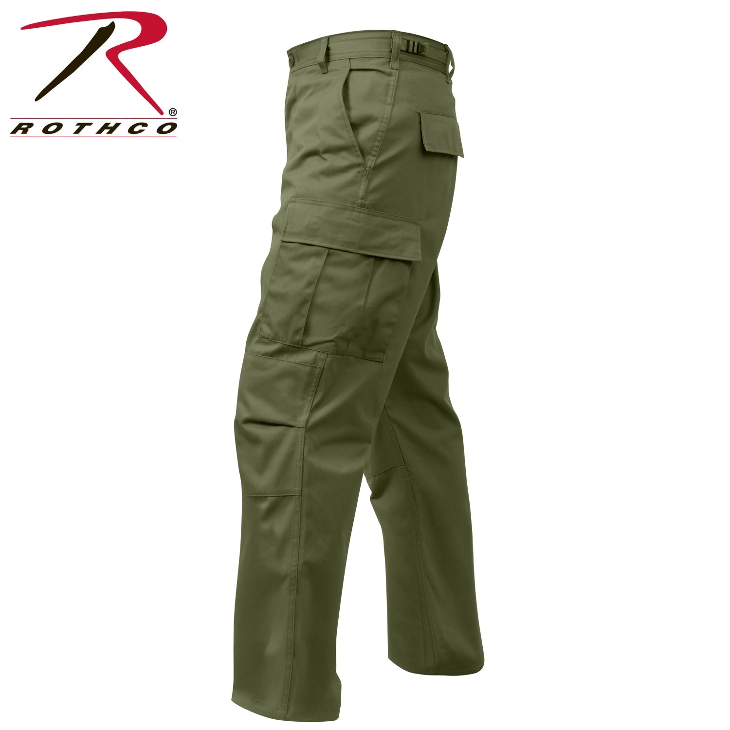 Rothco Relaxed Fit Zipper Fly BDU Pants Olive Drab Size 2XL - Get Tight Gear