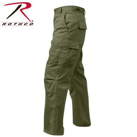 Rothco Relaxed Fit Zipper Fly BDU Pants Olive Drab Size S - Get Tight Gear