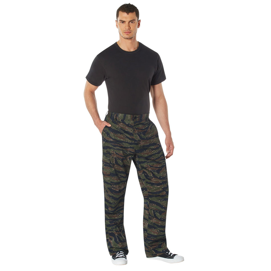 Rothco Relaxed Fit Zipper Fly BDU Pants Tiger Stripe Camo Size 2XL - Get Tight Gear