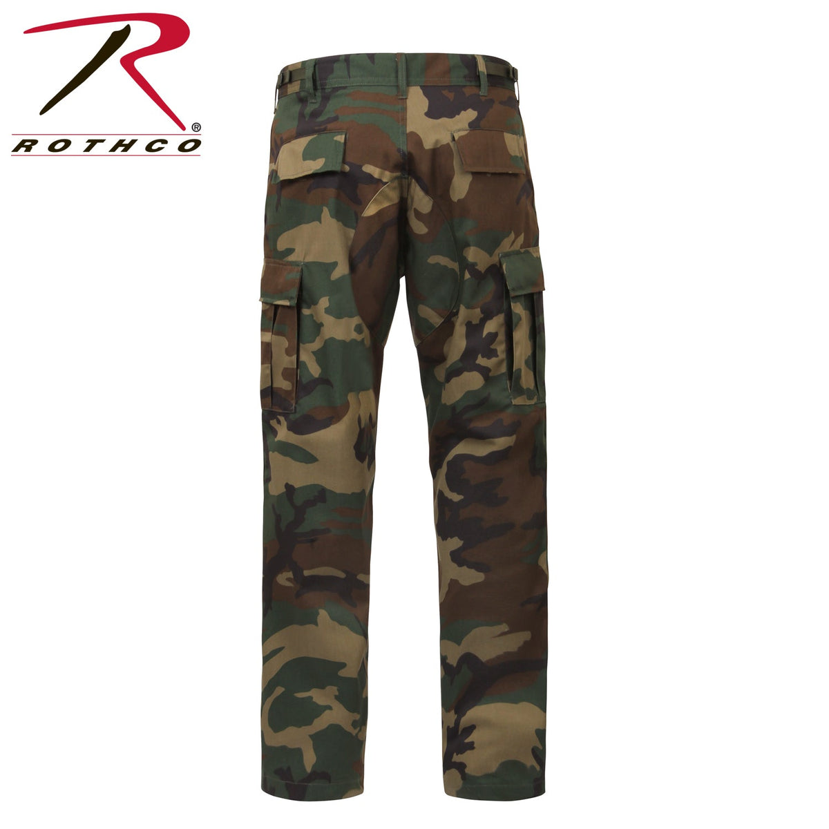 Rothco Relaxed Fit Zipper Fly BDU Pants Woodland Camo Size XL - Get Tight Gear