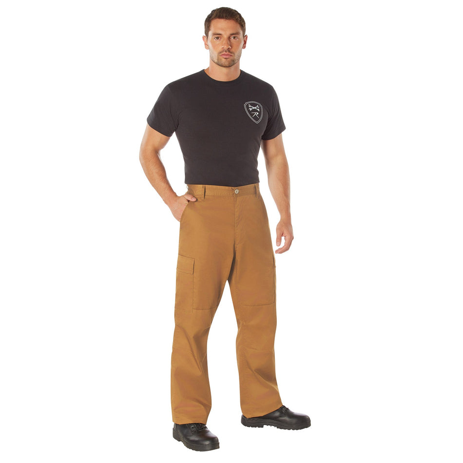 Rothco Relaxed Fit Zipper Fly BDU Pants Work Brown Size XL - Get Tight Gear