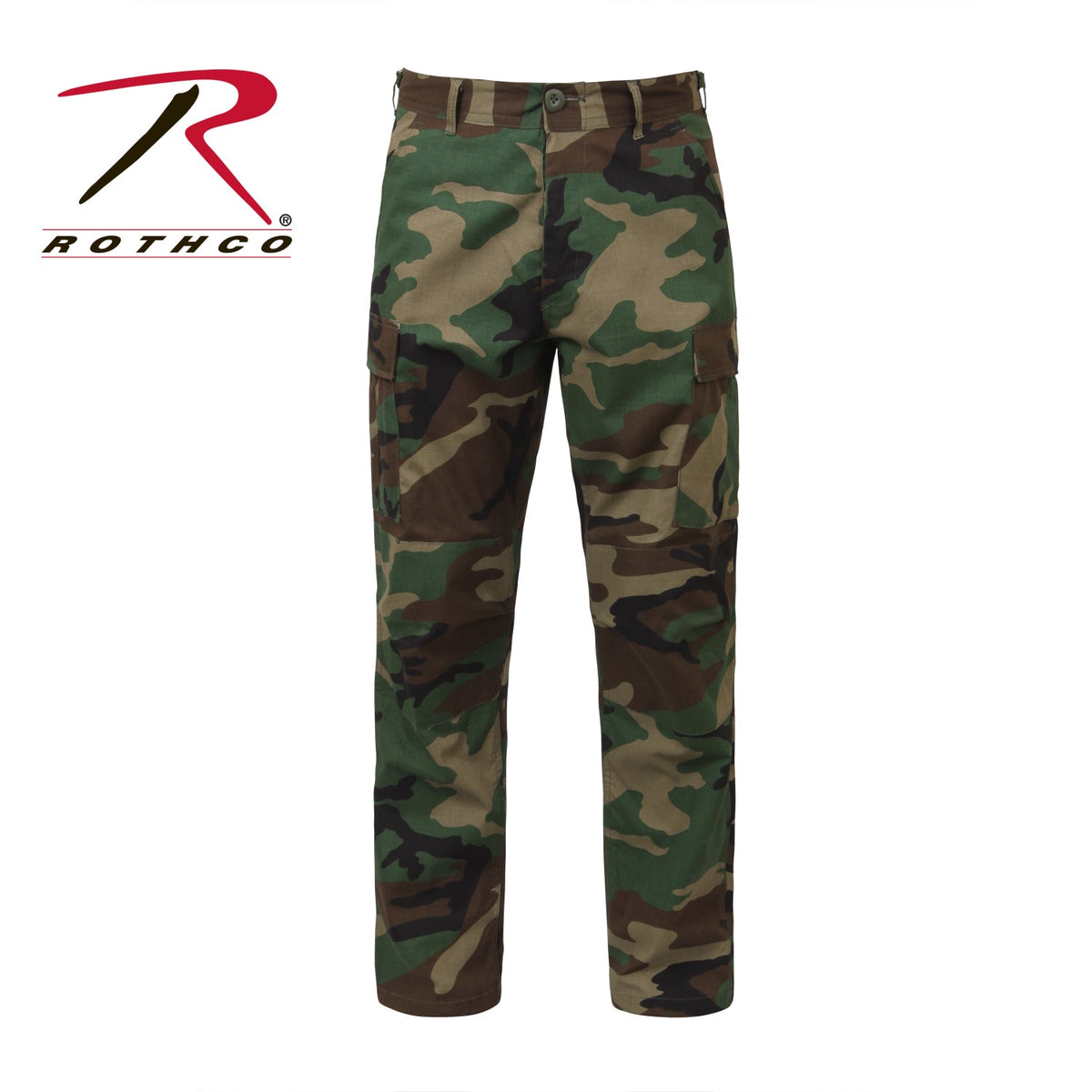 Rothco Rip - Stop BDU Pants Woodland Camo Size S - Short - Get Tight Gear