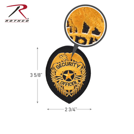 Rothco Security Patch Black / Gold - Get Tight Gear