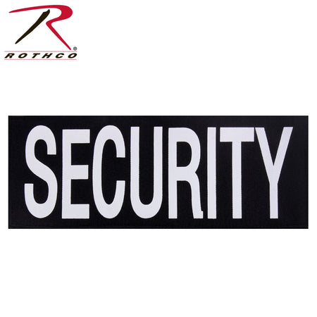 Rothco Security Patch With Hook Back Black / White Size L - Get Tight Gear