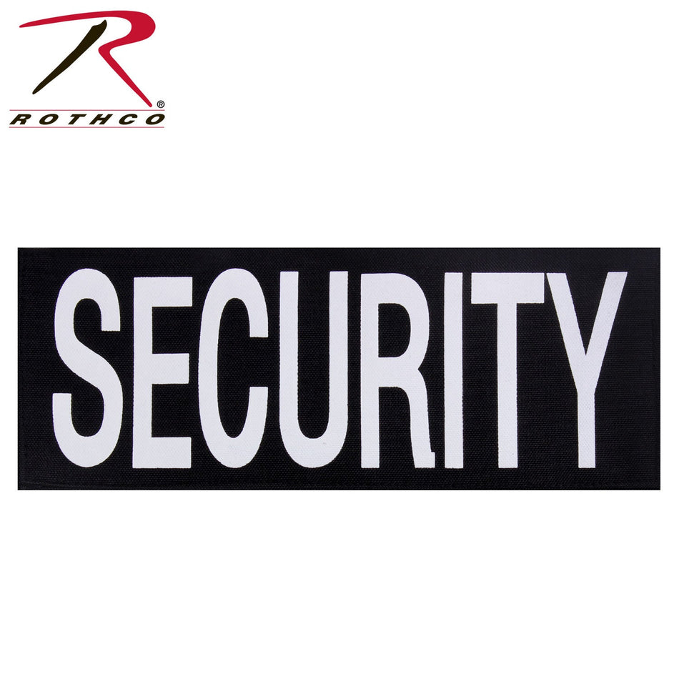 Rothco Security Patch With Hook Back Black / White Size L - Get Tight Gear