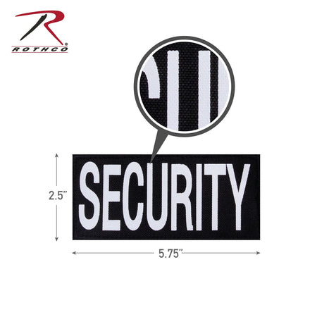 Rothco Security Patch With Hook Back Black / White Size S - Get Tight Gear