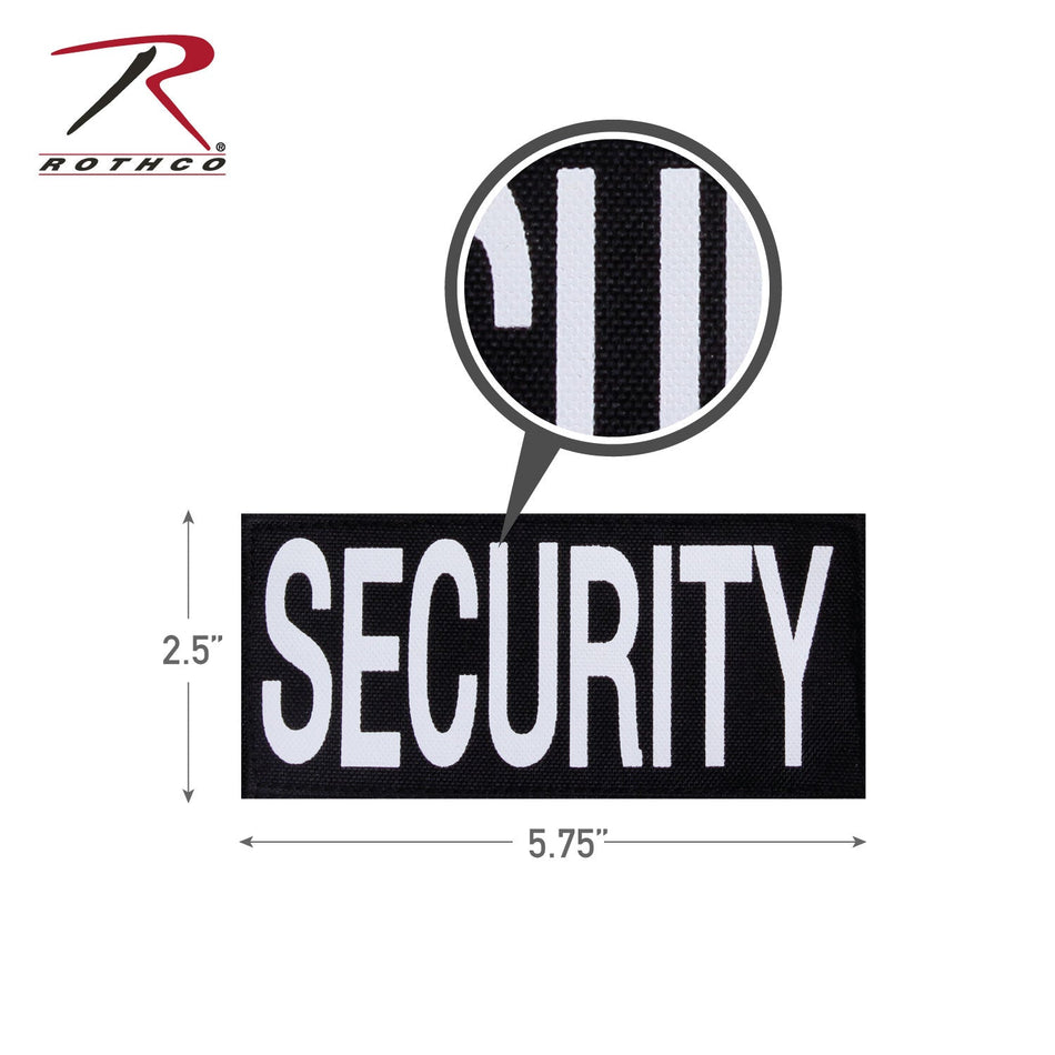 Rothco Security Patch With Hook Back Black / White Size S - Get Tight Gear