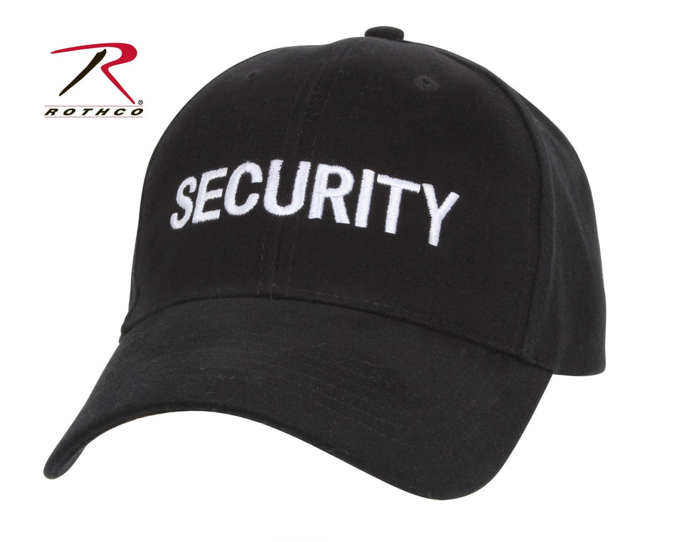 Rothco Security Supreme Low Profile Insignia Cap Black / White Size One Size - Get Tight Gear