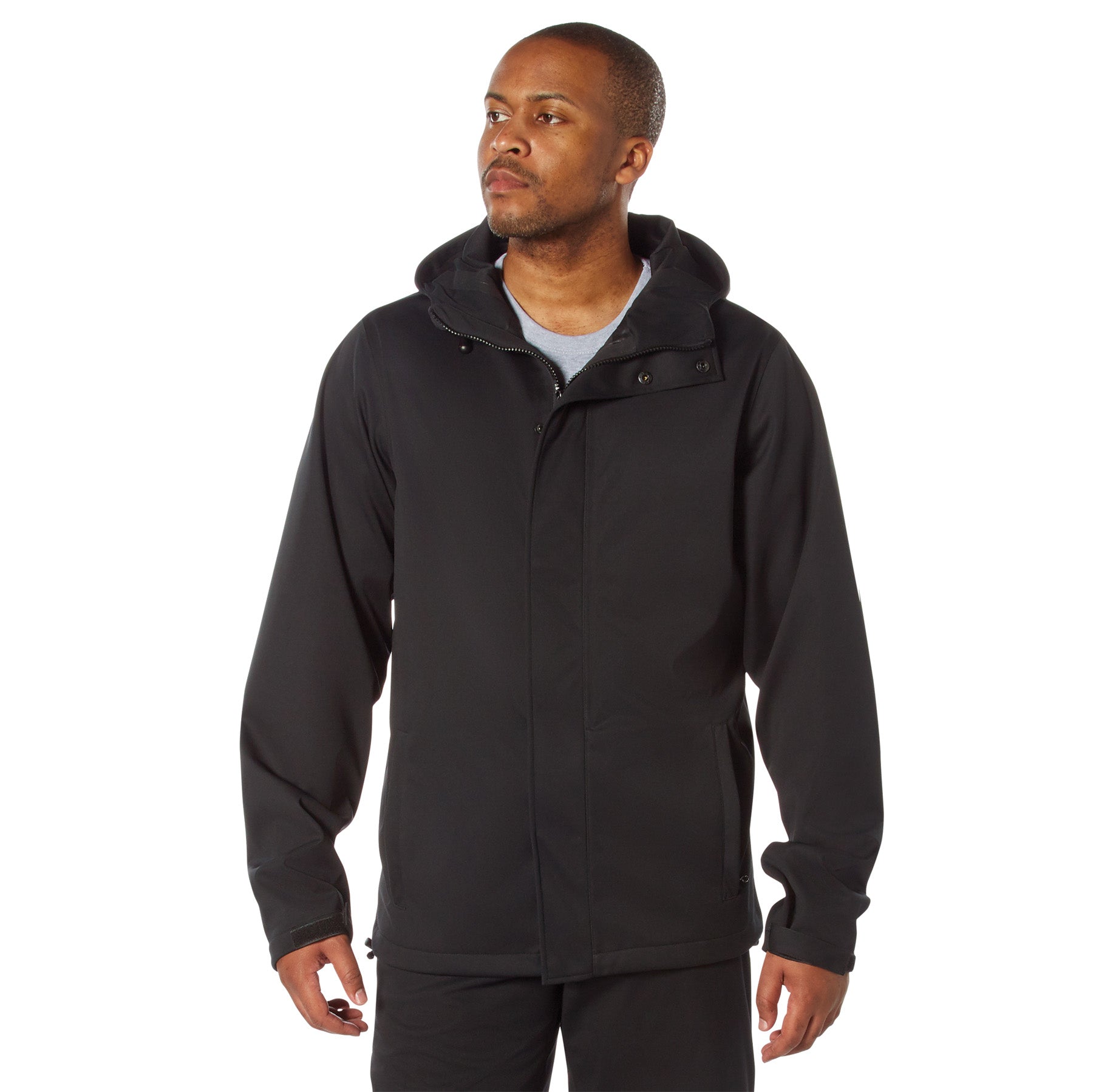 Rothco Shadow Ops Waterproof Rain Jacket Black Size S - Get Tight Gear