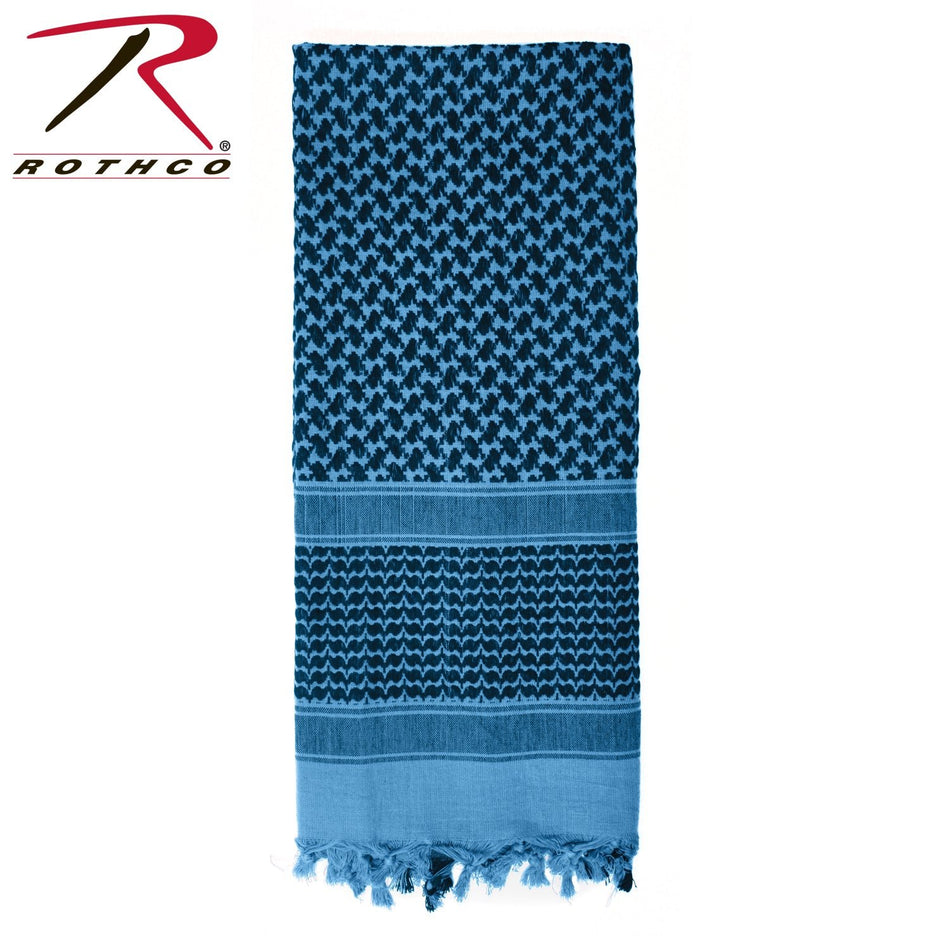 Rothco Shemagh Tactical Desert Keffiyeh Scarf Black / Blue Size One Size - Get Tight Gear