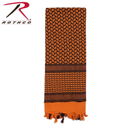 Rothco Shemagh Tactical Desert Keffiyeh Scarf Black / Orange Size One Size - Get Tight Gear